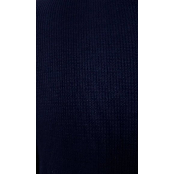 CE Schmidt Workwear Mens Medium Blue Waffle Knit Henley Thermal Shirt - Picture 3 of 11